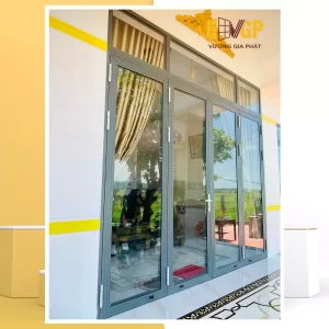 Cửa đi 4 cánh liên hệ Vương Gia Phát