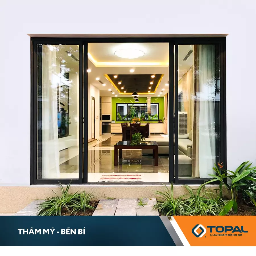 Top 9 loại cửa nhôm thông dụng hiện nay 5 Cửa nhôm Topal