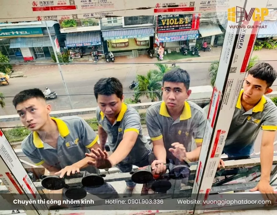 Thi công Nhôm kính An Nhơn tư vấn và báo giá miễn phí 10 Thi công cửa nhôm xingfa tại Quy Nhơn