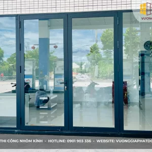 Công trình cửa nhôm xingfa Xăng dầu Hòa Hiệp CH21 tại Nhơn Bình