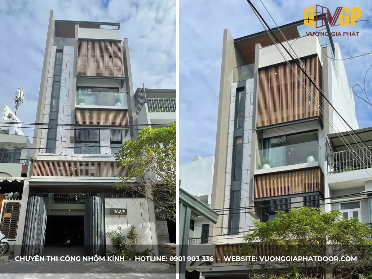 Công trình nhà phố 6 tầng 362/5 hoàng văn thụ